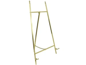 Mini Display Easel Brass Photo Picture Frame Tabletop Stand Wedding Art Etc. - Picture 1 of 1