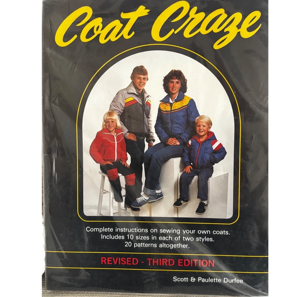 Vintage New Coat Craze Durfee Sew Patterns Book 3rd Ed. Coats Multi Sz 70's Snow - Image 1 of 4