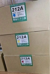 212a Toner Cartridges (Cyan, Magenta, and Yellow) - Picture 1 of 4