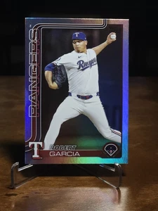 2025 Topps Update Series  Robert Garcia   Rainbow Foilboard #US329 Texas Rangers - Picture 1 of 2