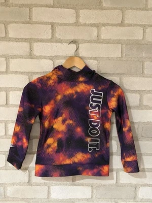 Nuevo suéter con capucha Nike Just Do It gráfico reflectante 5-6 años púrpura feroz. Foto 1 de 4