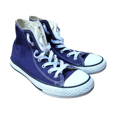 Tênis Converse All-Star Chuck Taylor Roxo Violeta Hi Top Juvenil Tamanho 3 - Imagem 1 de 4