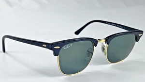 Ray-Ban Clubmaster Sunglasses Mens Size 49 Polarized RB3016 901/58 Classic READ - Picture 1 of 11