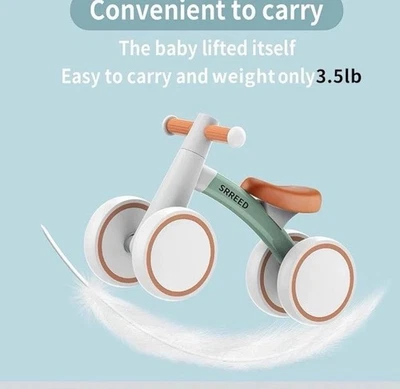 SEREED Baby Balance Bike 4 Wheels for 1 Year Old Toddler Boys Girls 12-24 Months - Image 1 of 2