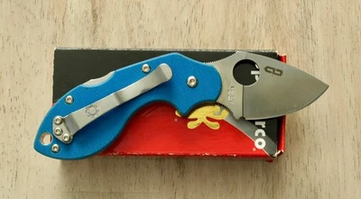 Cuchillo Spyderco C110GPBL Azul Lava G-10 Sprint Run - Sin Usar Foto 1 de 4
