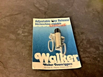 NEW WALKER CHROME Adjustable Downrigger/Outrigger Release in Package-RARE - Image 1 of 3