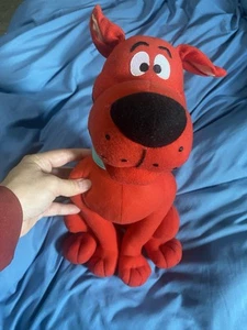 PUCCIOLO ROSSO SCOOBY DOO SEDUTA ALTEZZA 16” PAN DI ZUCCHERO raro spedizione gratuita - Foto 1 di 7
