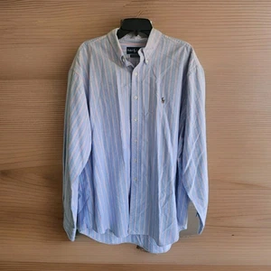 Ralph Lauren XXL Mens Classic Fit Striped Long Sleeve Button Down Shirt - Picture 1 of 4