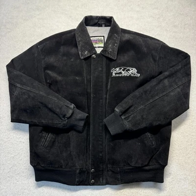 Vintage Arctic Cat Racing Team Jacket Driver Leather Coat Men's Size XL - Image 1 of 4
