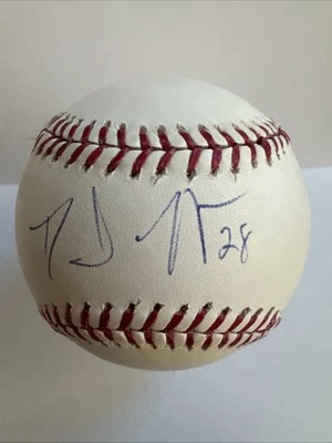 Daniel Murphy Autografiado Firmado Selig RMLB Béisbol NUEVOS YORK METS Nacionales Foto 1 de 2
