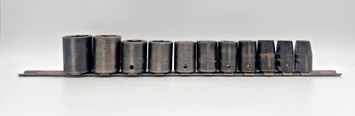 Snap-On Impact 313IMD 11 pc 1/2" Drive 6p SAE Flank Drive Shallow Socket Set - Image 1 of 4