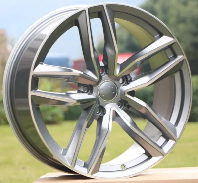 17" Wheels For Audi A3 A4 S3 A5 Q3 Gunmetal Machined Face 17x7.5 5x112 +35 Rims - Image 1 of 4