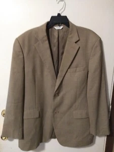Joseph&Feiss International Men's Brown 2 Button Sport Coat 44R 100% Worsted Wool - Picture 1 of 12