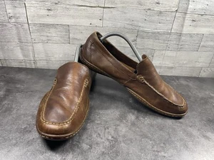 Børn Born Boc Driving Halbschuhe Herren 10M Harmon Schuhe Braun Leder Slipper Komfort - Bild 1 von 19