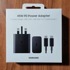 Samsung 45W USB C Mains Charger with 5 Amp Type C Cable Black UK Plug