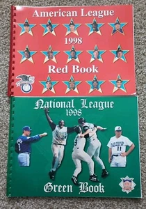 Lot of 2 Books - 1998 American League Red Book and National League Green Book - Picture 1 of 2