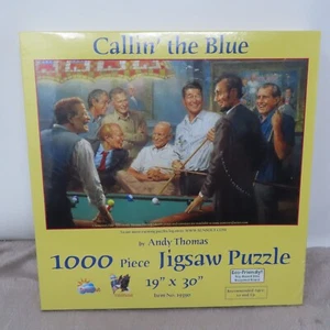 Callin' The Blue Puzzle 1000 Piece Jigsaw 19x30 Past Presidents Eco Friendly NEW - Picture 1 of 9
