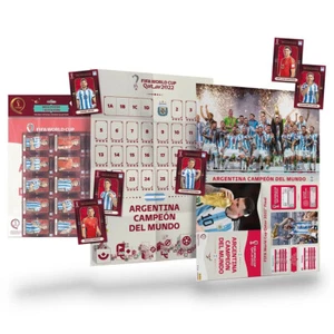 PANINI QATAR 2022 GANADOR PÓSTER CONJUNTO COMPLETO ARGENTINA CAMPEÓN DEL MUNDO - Bild 1 von 5