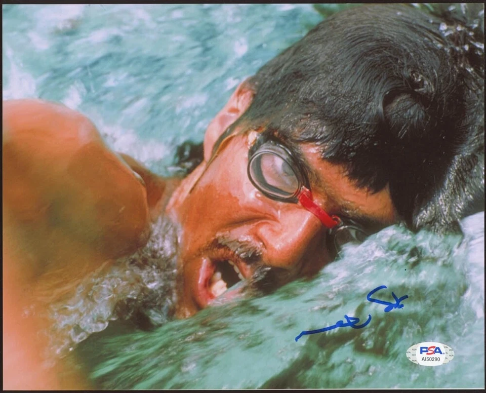 Mark Spitz Olympic Gold Medal Team USA Swimmer Signed 8x10 Photo PSA B - Image 1 of 1
