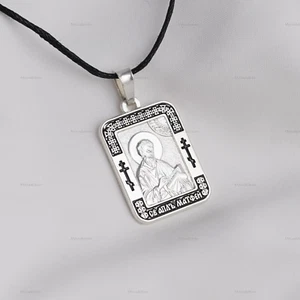 HEILIGE MATTHEW Orthodoxe Ikone Anhänger Halskette Männer Schmuck Geschenk Икона Матфей - Bild 1 von 3
