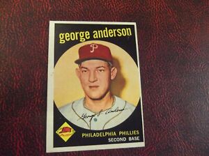 1959 TOPPS BASEBALL CARD #338 GEORGE "SPARKY" ANDERSON PHILLIES