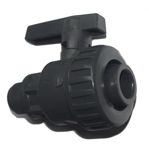 PVC Kugelhahn Klebemuffe 16mm x Aussengewinde 1/2" in Top Qualität - Picture 1 of 2