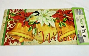 Sassafras Switch Mat Insert, Stair/Tread Christmas Bells Pattern, 22"W x 10"H - Picture 1 of 5