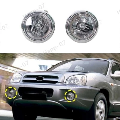 1 par de luces antiniebla de parachoques delanteras transparentes para HYUNDAI SANTA FE 2001-2006 Foto 1 de 4