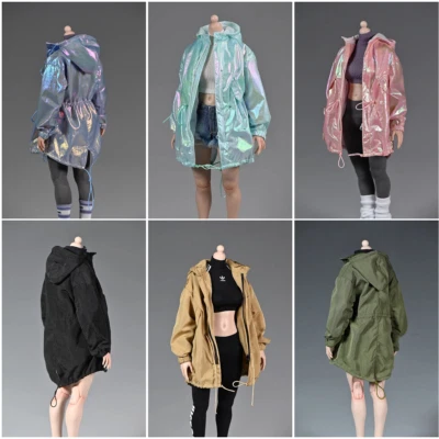Winter Clothes 1:6 Scale Black Casual Coat Tops for 12" Female Figure - Image 1 of 4