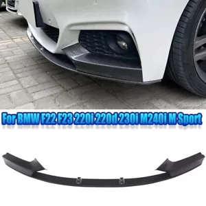 4PCS SET For BMW F22 F23 M Sport 2014-2021 Front Bumper Spoiler Splitter Lip Kit - Bild 1 von 12