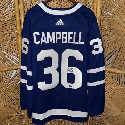 Signed Jack Campbell Toronto Maple Leafs Jersey Adidas Sz 54 Fanatics COA - Image 1 of 4