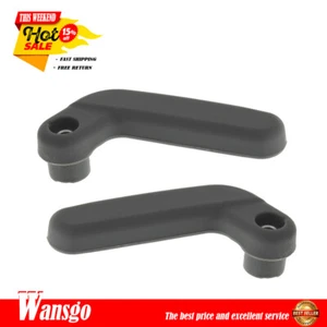 Driver + Passenger Top Roof Lock Handles For 1993-97 Honda Del-Sol Black New - Picture 1 of 10