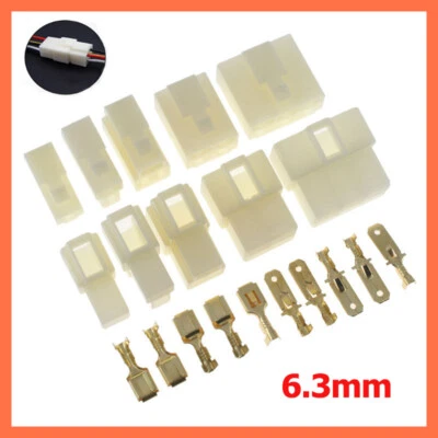 6.3mm Pin Way Electrical Multi Connector Plug Motorcycle Scooter Car 1 - 12 Way - Image 1 of 4