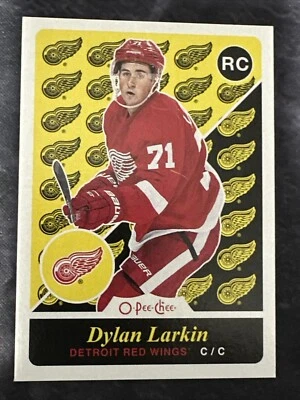 2015-16 O Pee Chee Marquee Rookie Retro U20 Dylan Larking Detroit Red Wings - Image 1 of 2