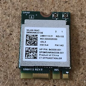 HP OEM Realtek RTL8188EE WiFi Wireless Card 857334-005 843335-001 843336-001 - Picture 1 of 4