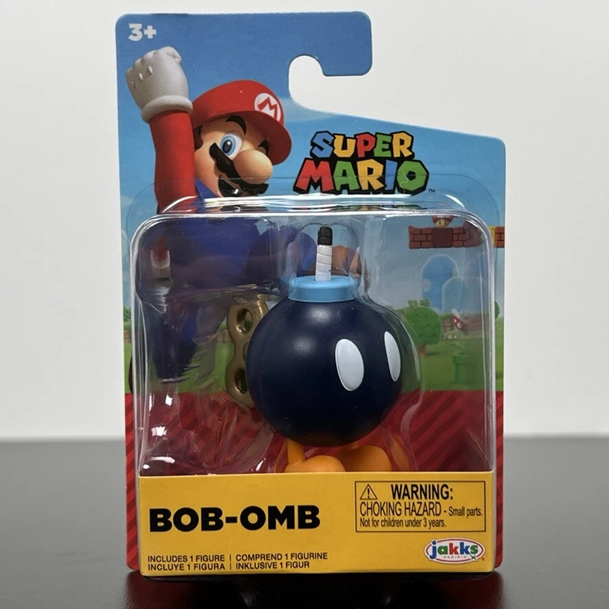Super Mario Bob-omb World of Nintendo Bomb 2020 RARE Jakks Pacific Figure