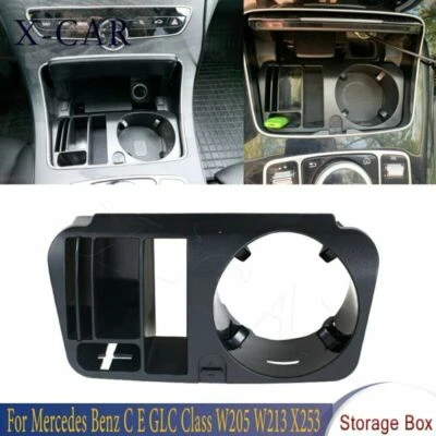 Central control water cup holder for Mercedes Benz C E GLC class W205 2015-2018 - Image 1 of 4