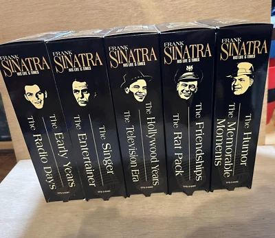 FRANK SINATRA “HIS LIFE AND TIMES” 10 VHS TAPES COLLECTORS EDITION SET Box ship - Image 1 of 4