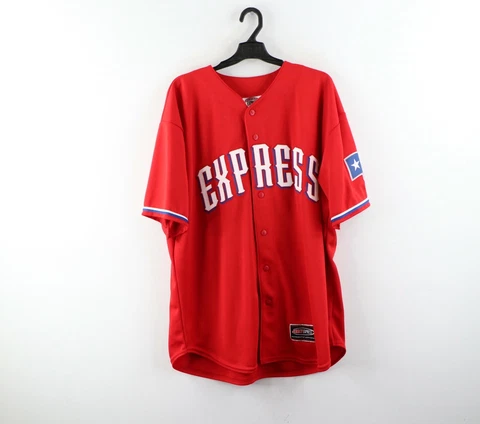 Autographed Round Rock Express Minor League Baseball Jersey Pro Cut Red 50 Cover