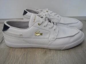 LACOSTE BAYLISS LEATHER Deck Men casual Shoes/ boat shoes loafers Size USA 11 - Picture 1 of 10