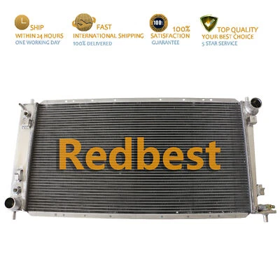 Radiador de aluminio para Ford F150 F250 F350 Expedition 1999-2004 4,2-5,4 L V8 4 filas Foto 1 de 4