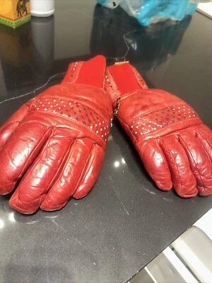 Guantes de esquí Grandoe de cuero con ranura para dedos para hombre, pequeños de colección usados en excelente estado Foto 1 de 4
