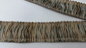 8+YDS OHMA MOZART AZUL ARENA MARRÓN 1 3/4" INTERIOR EXTERIOR CEPILLO FLECOS TAPIZADO - Imagen 1 de 7