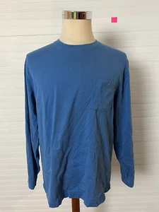 Men's Medium Long Sleeve L.L. Bean Traditional Fit T-Shirt - Blue - Picture 1 of 6