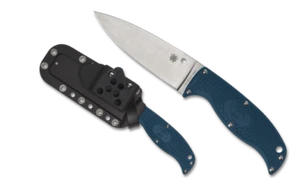 Cuchillo de hoja fija Spyderco Enuff 2 mango azul FRN VG-10 borde liso FB31PBL2K390 - Imagen 1 de 1