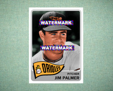Jim Palmer Baltimore Orioles 1965 Style Custom Baseball Art Card