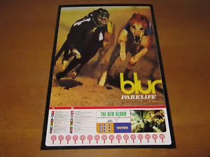 BLUR - PARKLIFE - 1994 USA PROMO POSTER - DIFFERENT TO UK VERSION (OASIS SUEDE) - Picture 1 of 5