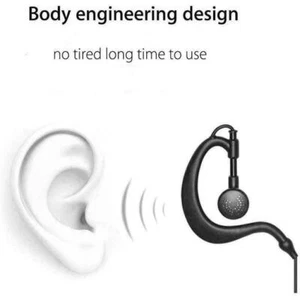 Headset Earpiece Earphone with Mic For Walkie Talkie UV-5R Radio Baofeng Z G1B9 - Photo 1/10