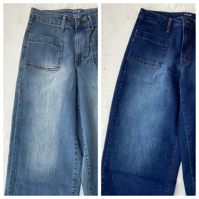 NUEVO Jeans Energie Pierna Ancha Cortos Elásticos Algodón Talla 5 ~ Lavado Medio u Oscuro ~ Foto 1 de 4