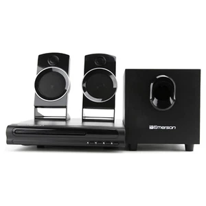 Sistema de sonido envolvente con altavoces Emerson y reproductor de DVD de cine en casa de 2,1 canales - Imagen 1 de 10